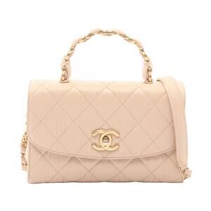 CHANEL Matelasse Coco Mark Shoulder Bag/Handbag in Lambskin Leather, Women's,...